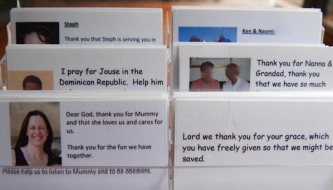 Read How prayer cards can help your family pray